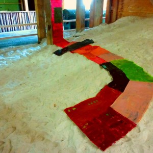 Provisional Painting eingefärbtes Papier, 2016