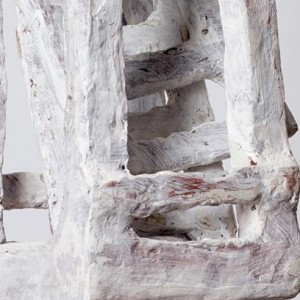 Kindheit II, Papier, Gesso, Farbe, Holz, 2015